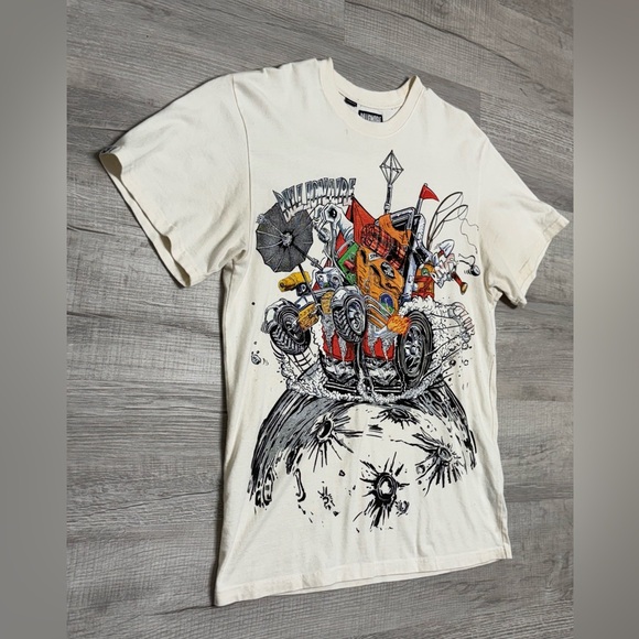 Billionaire Boys Club Oversized Monster Truck Tee in Cream - Picture 2 of 8